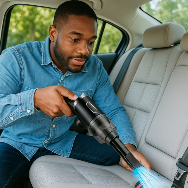 Car mounted vacuum cleaner