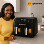 Century 10L Digital Torch Screen Dual Air Fryer - CAF-8340-C 5L+5L