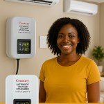 Century 2000W Wall Mounted Automatic Voltage Digital Stabilizer - CVRTUB 2000VA-B