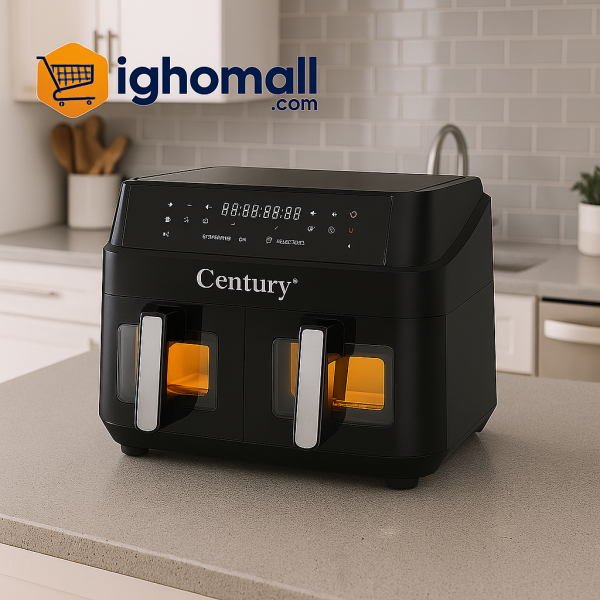 Century 10L Digital Torch Screen Dual Air Fryer - CAF-8340-C 5L+5L