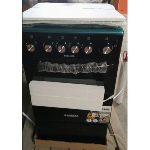 BRUHM 50 x 55 cm 3 Gas Burner + 1 Electric with Gas Oven - BGC 5531IB