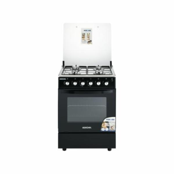 BRUHM 60 x 60 Gas Cooker  4 Gas Burner With Gas Oven - BGC-6640IB
