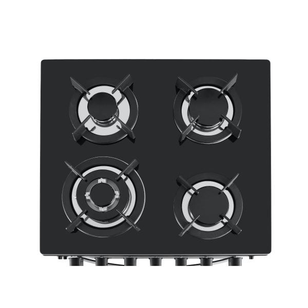 BRUHM 60 x 60 cm Black 4 Gas Burner with Gas Oven - BGC-6640IG