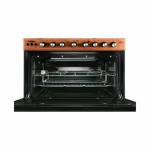 BRUHM 90 x 60 Gas cooker, 5 Burner With Oven - BGC-9650IN - Wooden Finish