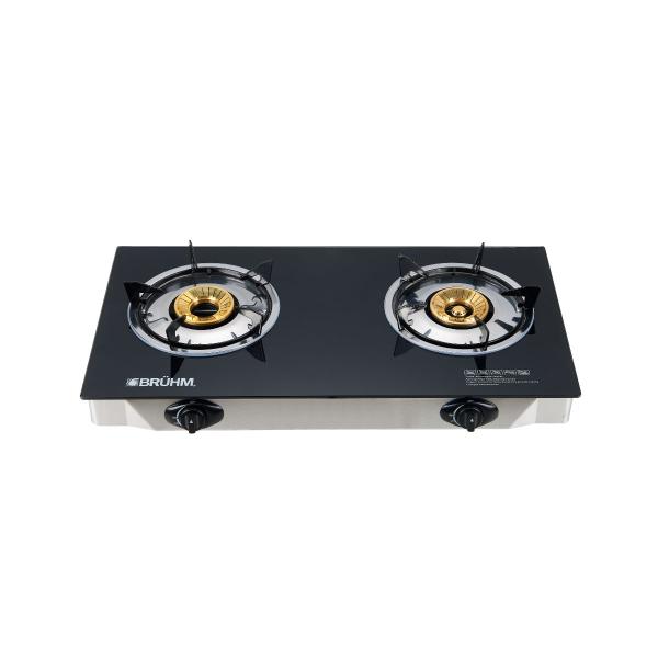BRUHM Table Top Gas Cooker, 2 Burner - BGC-BT2G