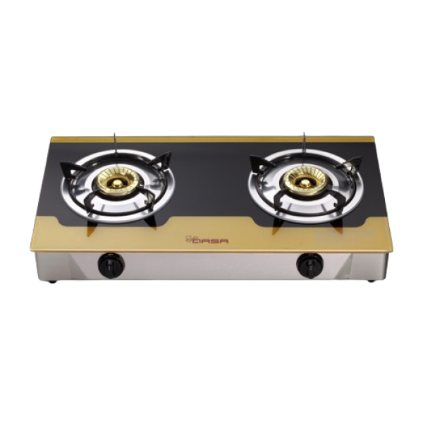 Qasa Glass Table Top Gas Cooker | QGC-2BG kin