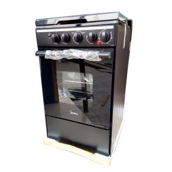 Midea 3 Burner & 1 Electric Hotplate Gas Cooker Grill + Oven - 20BMG4Q007-S