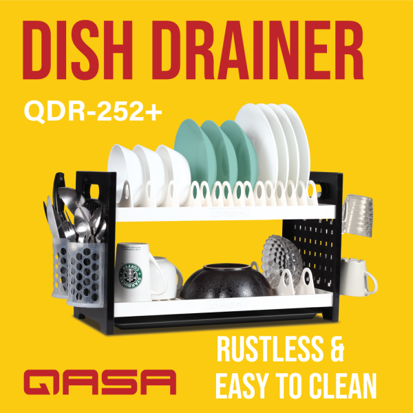 Qasa Plate Rack Dish Drainer Two Layer | QDR-252+