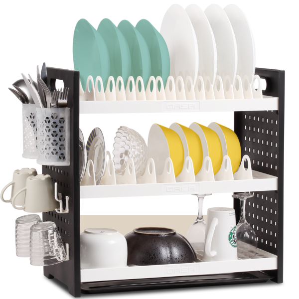Qasa Plate Rack Dish Drainer 3 Layers QDR-352