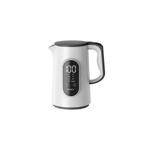 Maxi Electric Kettle Led Display - Mk-sek1501w - 1.5L - White & Black