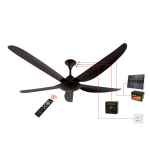 Qasa QCF-56 ebony (ac/dc1) Celling fan