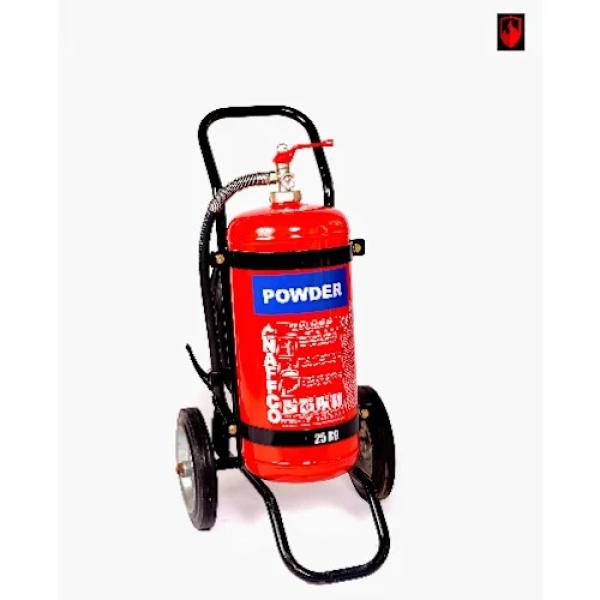 Naffco 25kg Dry Chemical Powder Mobile Extinguisher
