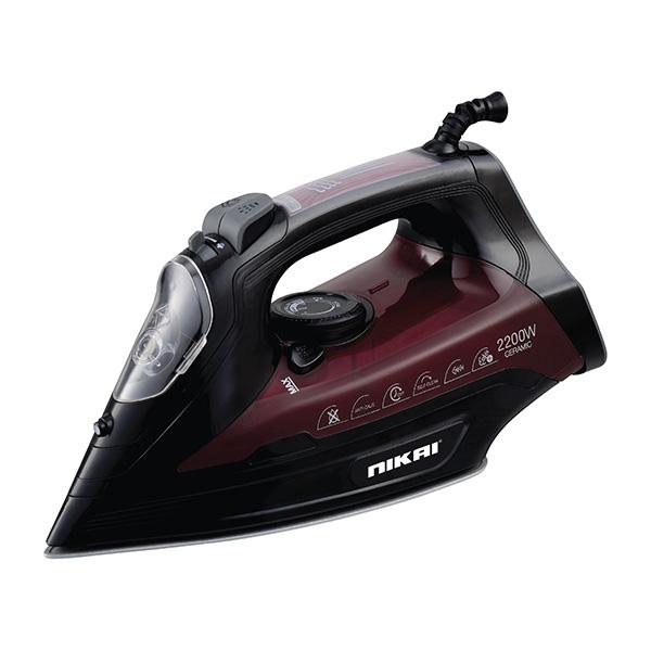 Nikai Steam Iron, Overheat protection, Indicator light, Non stick soleplate, 2200W - NSI707TS