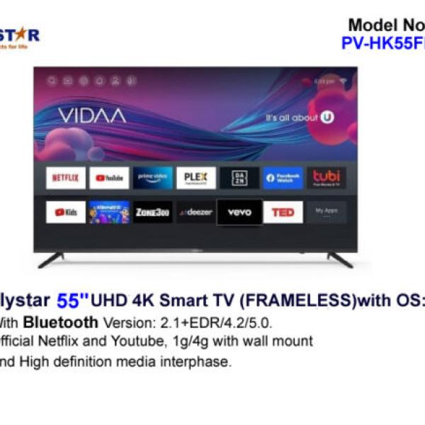 POLYSTAR 55” SMART ULTRA HD 4K TV