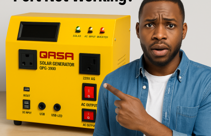 Qasa Solar Generator USB or LED Port Not Working?