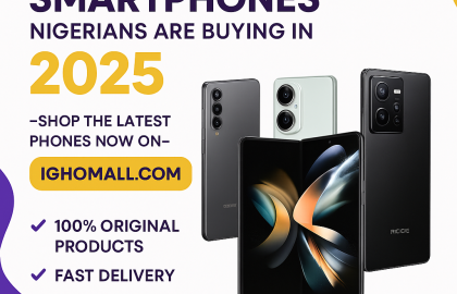 Top 10 Smartphones Nigerians Are Buying in 2025 — Available Now on Ighomall