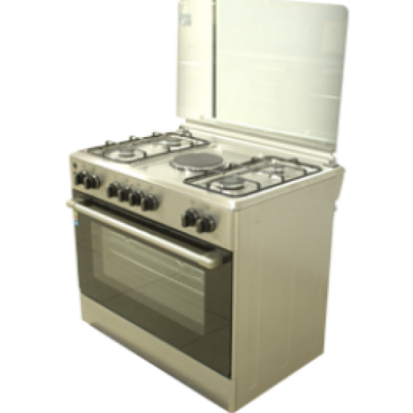 Haier Thermocool 4+1 Burners with Oven Standing Gas Cooker - TEC CKR STD D MADAME 904G1E OG-9841 INX