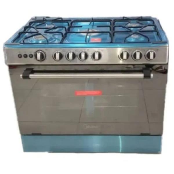 Scanfrost 90X60 5 Gas (1WOK) With Oven, Grill, Full Auto Ignition - SFC9500SS