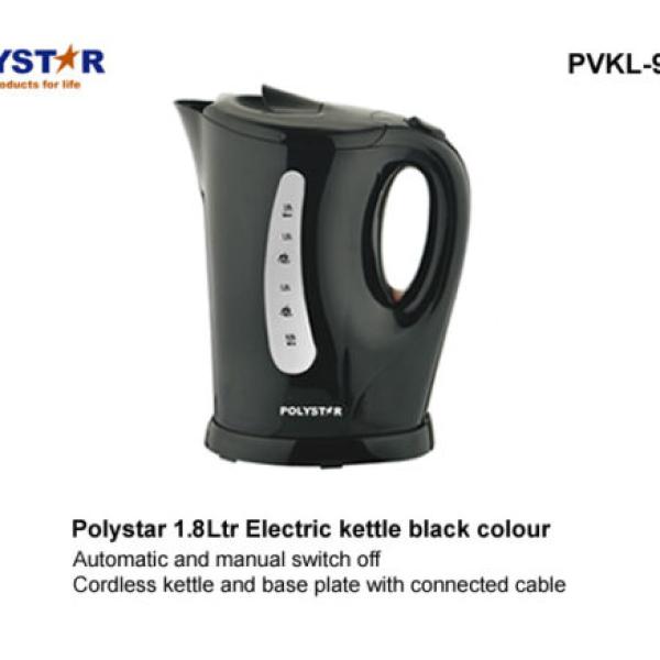 POLYSTAR 1.8LTR ELECTRIC KETTLE BLACK