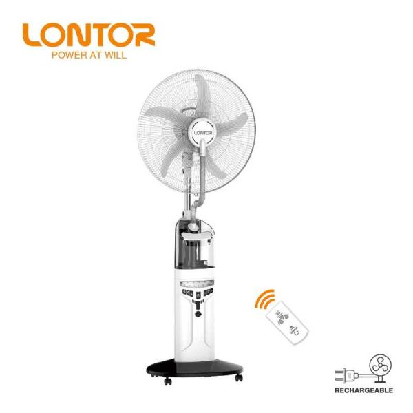 Lontor 18 Inch Rechargeable Mist Fan | CTL-CF046R-18