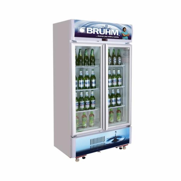 BRUHM 570L Double Door Beverage Cooler - BBD-609M