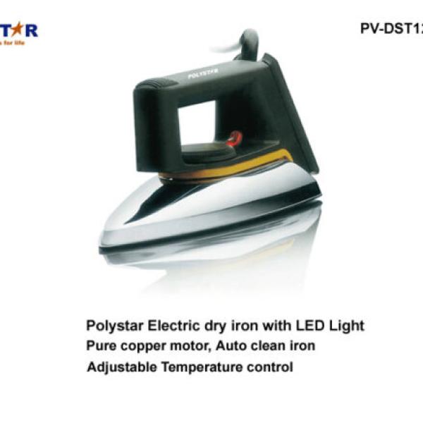 POLYSTAR ELECTRIC DRY IRON – SILVER AND BLACK