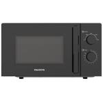 POLYSTAR 20LTR MANUAL SOLO MICROWAVE BLACK OVEN.