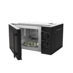 POLYSTAR 20LTR MANUAL SOLO MICROWAVE BLACK OVEN.