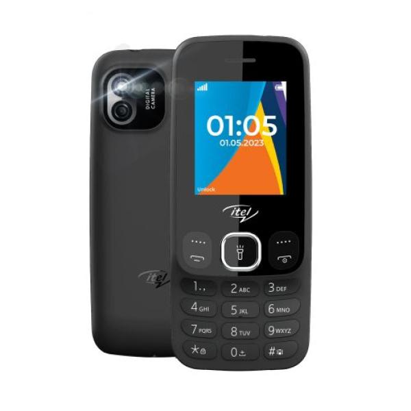 Itel 2166 2" Wireless FM, Torchlight, 1000mAh Dual SIM - Black
