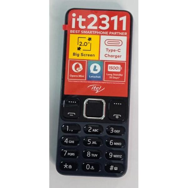 Itel 2311 Wireless FM Dual SIM Phone, Bright Torch, 1500mAH