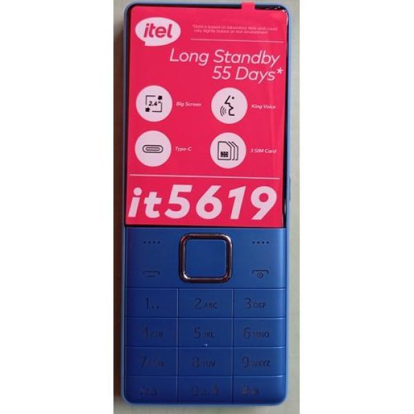 Itel 5619 Wireless FM Triple SIM Phone - 2.4", 2500mAH, Opera Mini, Type C