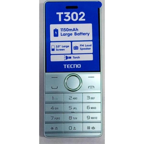 Tecno T302 Dual SIM Feature Phone - 2.0" Display, FM Radio, Torchlight & Facebook