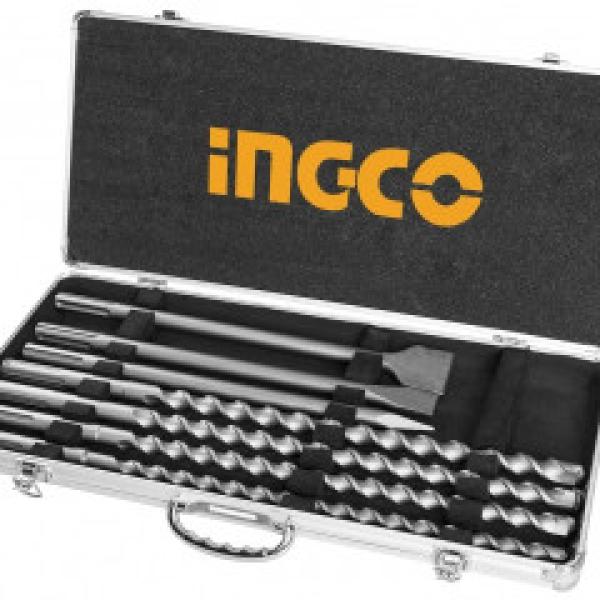 SDS Max Hammer Drill Bit & Chisels Set INGCO AKD5075