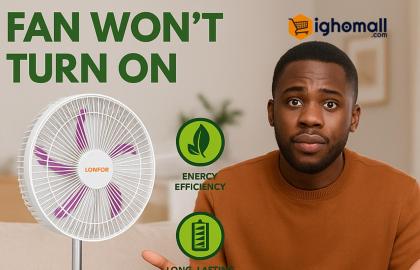 common rechargeable fan issues and fixes