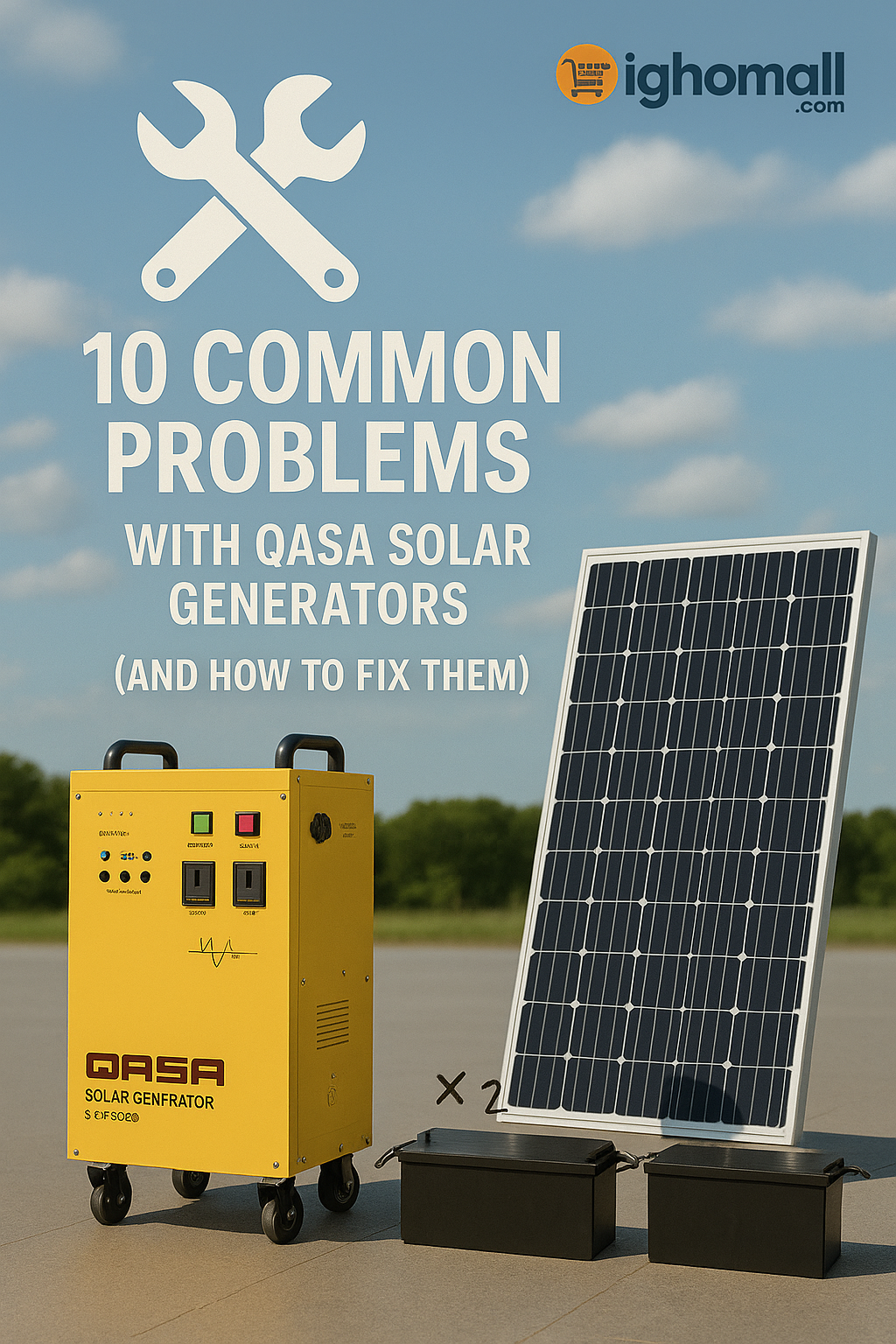 qasa solar generator igomall 2
