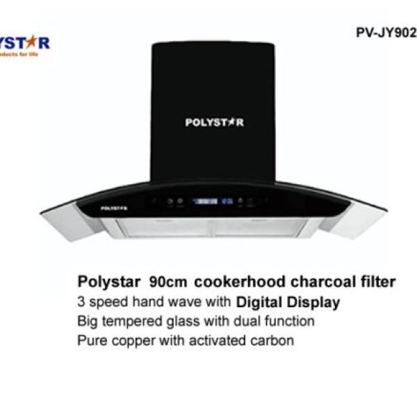 POLYSTAR 90CM COOKER RANGEHOOD, DIGITAL DISPLAY – PV-JY9026B