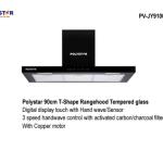 POLYSTAR 90CM RANGE HOOD – BLACK – PV-JY9109B