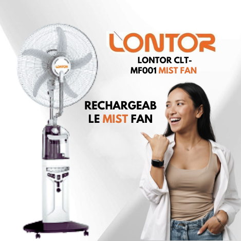RECHAREEGABLE MIST FAN