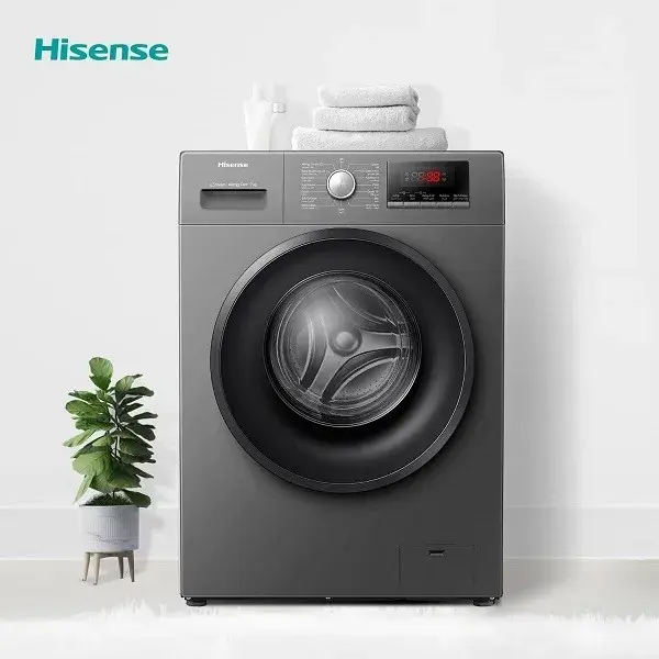 Hisense WM 7012 WFQP 7 KG Smart Control Energy Saving Rpm 1200 Inverter Silver Color
